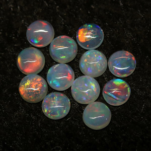 Australian Opal 2.50 MM Round Red Fire